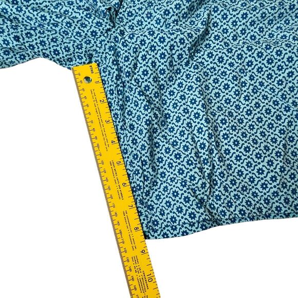 J Crew Mens Sz‎ 30 SWIM TRUNKS Board Swimming Lined Shorts Blue Abstract Design - Picture 5 of 7